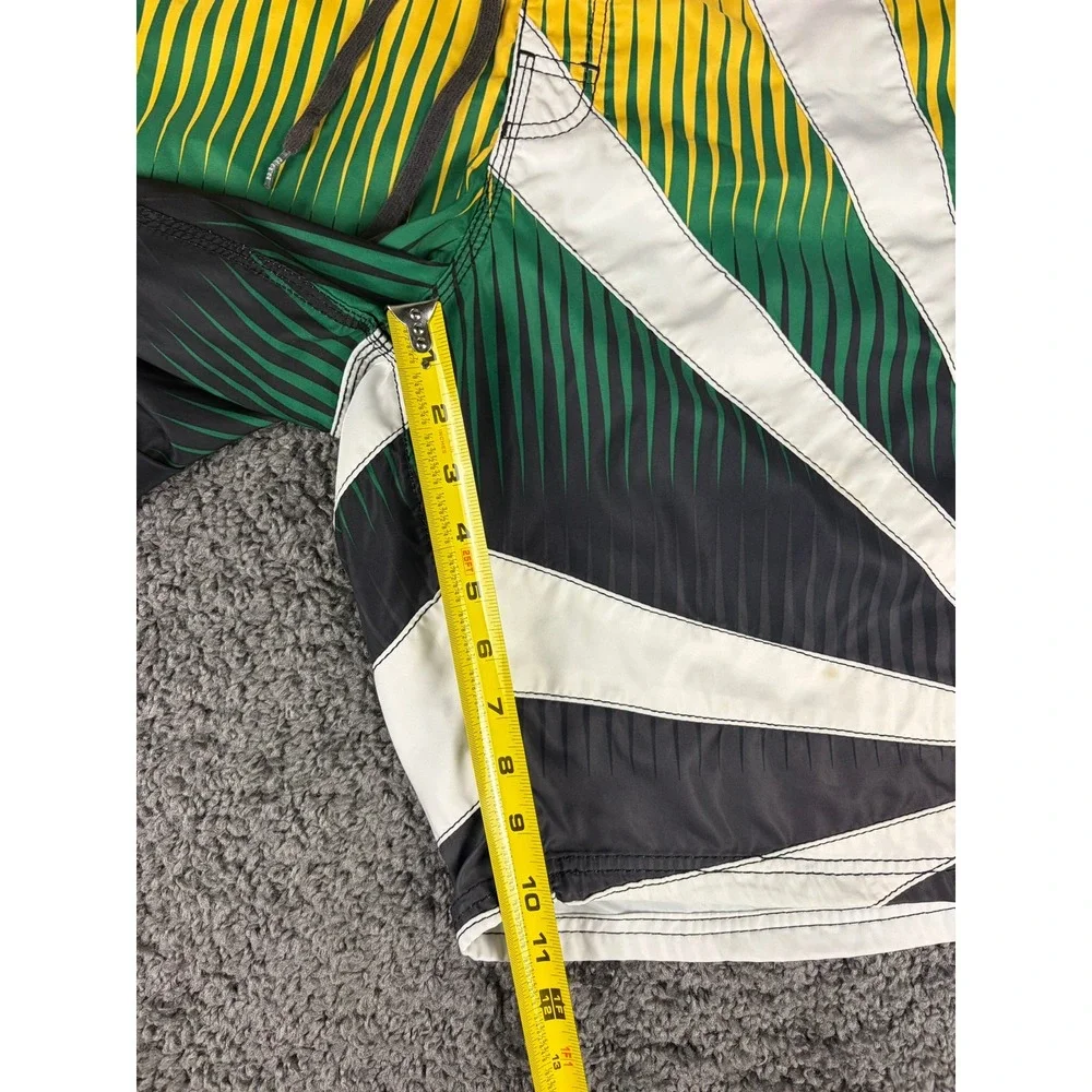 Billabong Andy Irons Rising Sun Board Shorts Mens 44 Rasta Y2K M127JRIS
